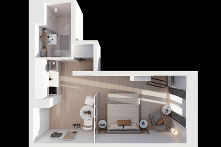 Zimmer Hamburg Hammerbrook - 1 Zimmer, 1.619&euro; | Angebot:25528319