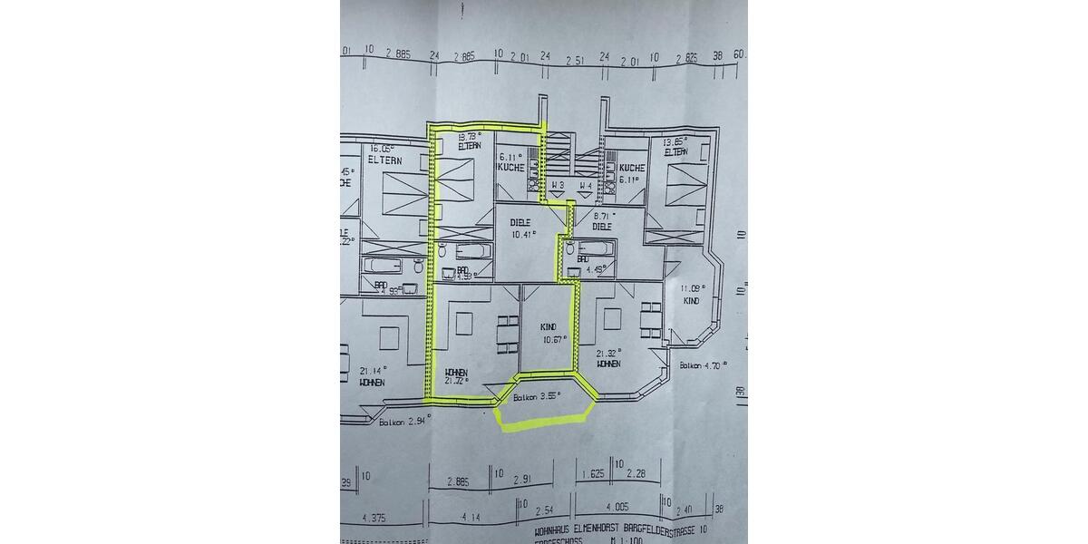 Hochparterre Elmenhorst - 3 Zimmer, 71 m&sup2;, 245.000&euro; | Angebot:27177855