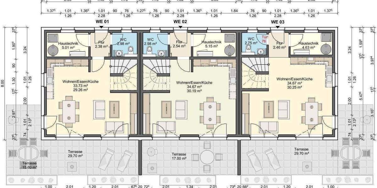 Reihenendhaus Hamburg Bergstedt - 5 Zimmer, 126 m&sup2;, 669.000&euro; | Angebot:25685094