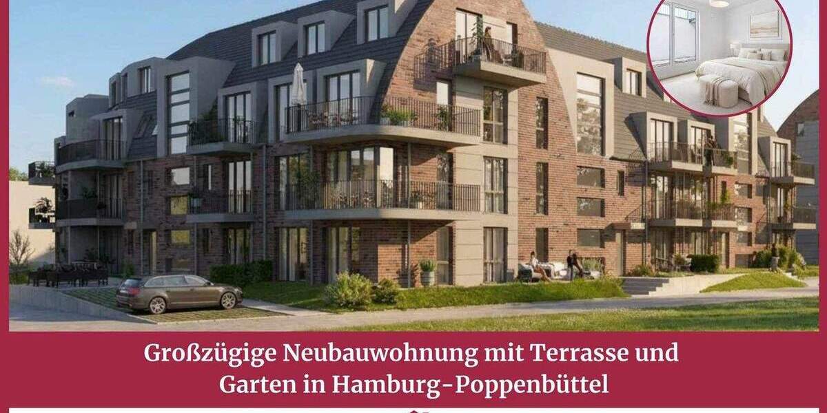 Etagenwohnung Hamburg Poppenbüttel - 2 Zimmer, 94 m&sup2;, 699.000&euro; | Angebot:25836710