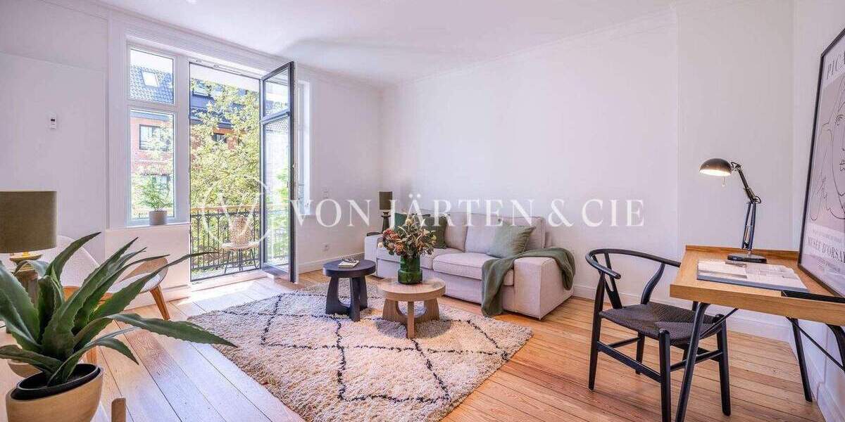 Etagenwohnung Hamburg Uhlenhorst - 4 Zimmer, 76 m&sup2;, 929.000&euro; | Angebot:25734028