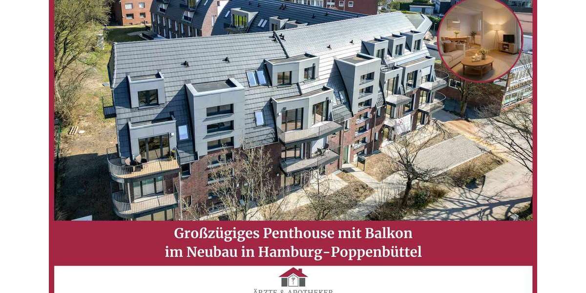 Etagenwohnung Hamburg Wandsbek - 2 Zimmer, 77 m&sup2;, 639.000&euro; | Angebot:24786807