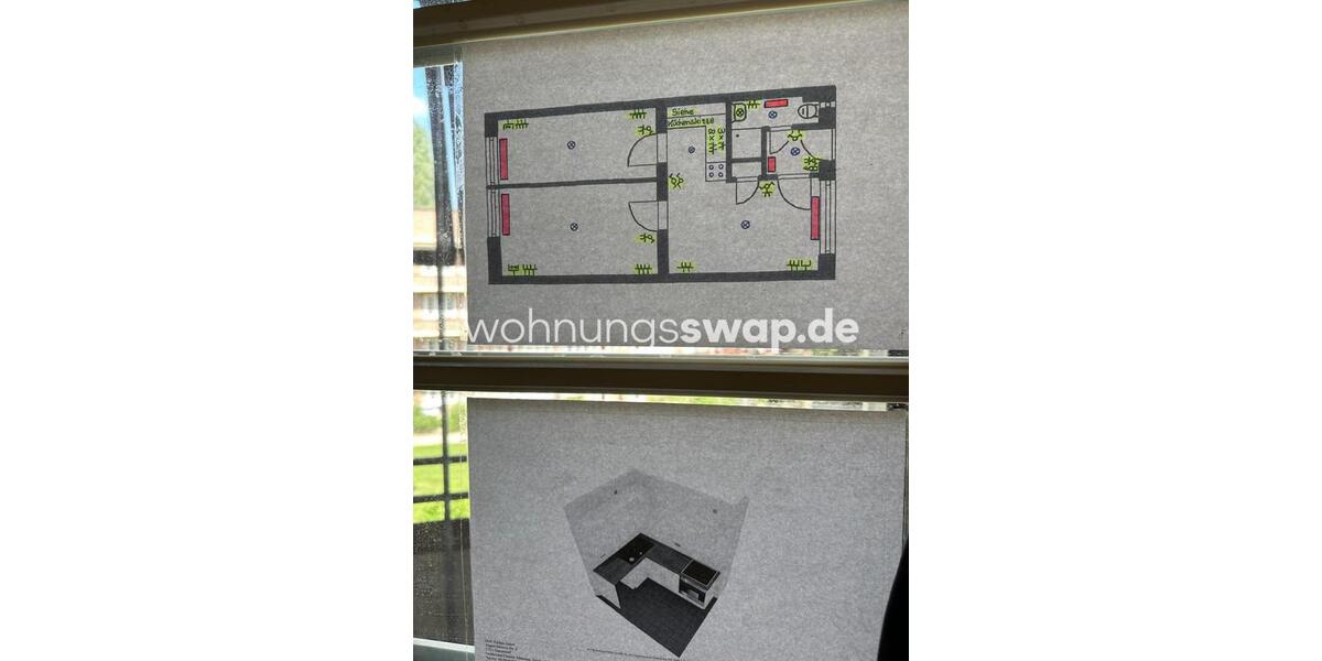 Etagenwohnung Hamburg Wandsbek - 1 Zimmer, 41 m&sup2;, 630&euro; | Angebot:24539281