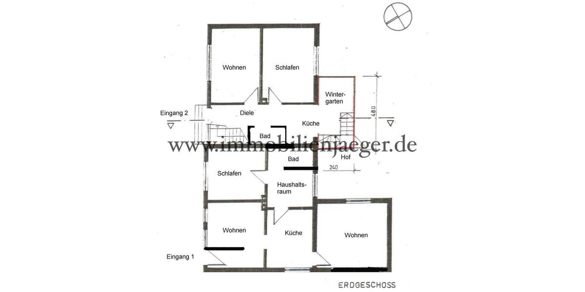 Einfamilienhaus Hamburg Poppenbüttel - 1 Zimmer, 162 m&sup2;, 515.000&euro; | Angebot:25694983