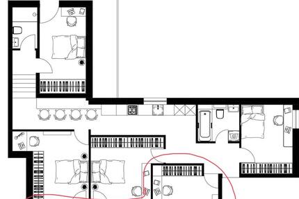 Haus Hamburg Wandsbek - 1 Zimmer, 115 m&sup2;, 675&euro; | Angebot:24189488