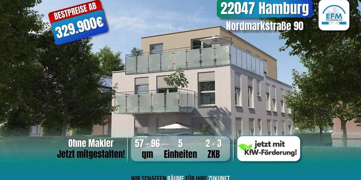 Terrassenwohnung Hamburg Tonndorf - 2 Zimmer, 329.900&euro; | Angebot:25820806