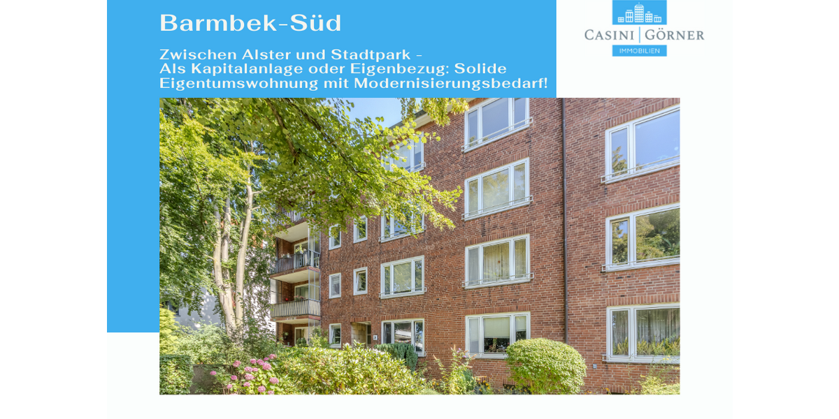 Etagenwohnung Hamburg Barmbek-Süd - 2 Zimmer, 60 m&sup2;, 309.000&euro; | Angebot:25957751