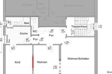 Wohnung Hamburg Wandsbek - 3 Zimmer, 79 m&sup2;, 1.327&euro; | Angebot:25858497