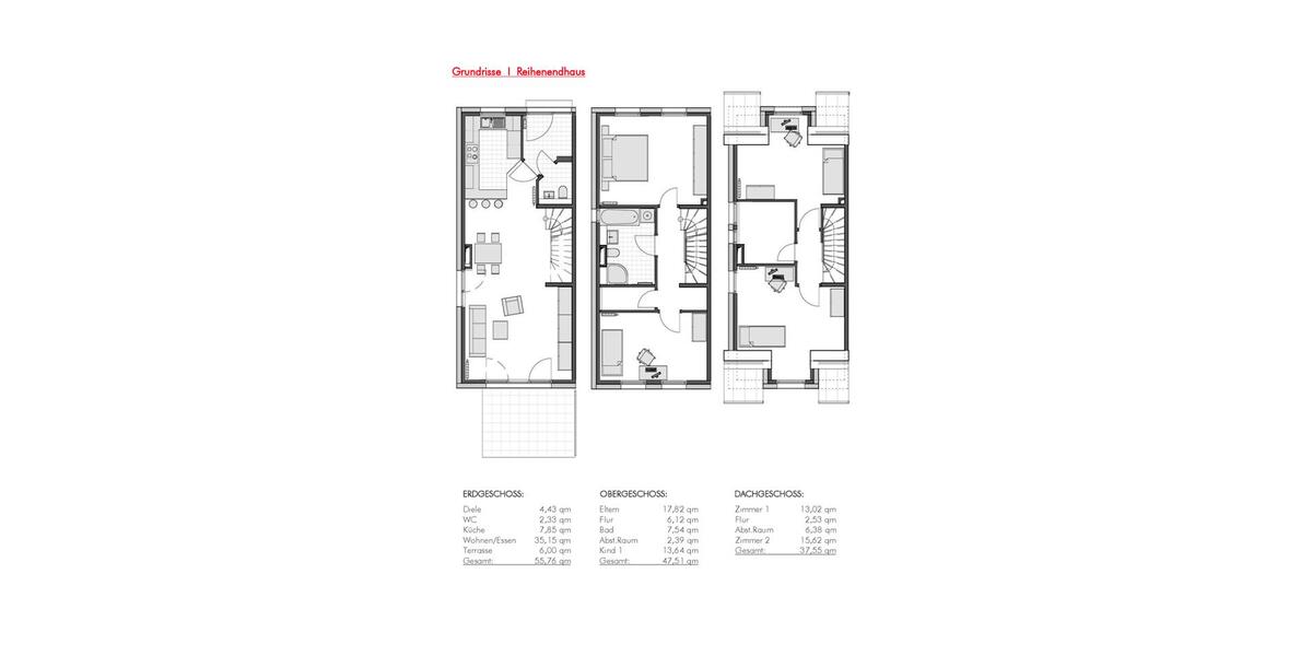 Reihenhaus Norderstedt Glashütte - 5 Zimmer, 140 m&sup2;, 2.100&euro; | Angebot:25544706