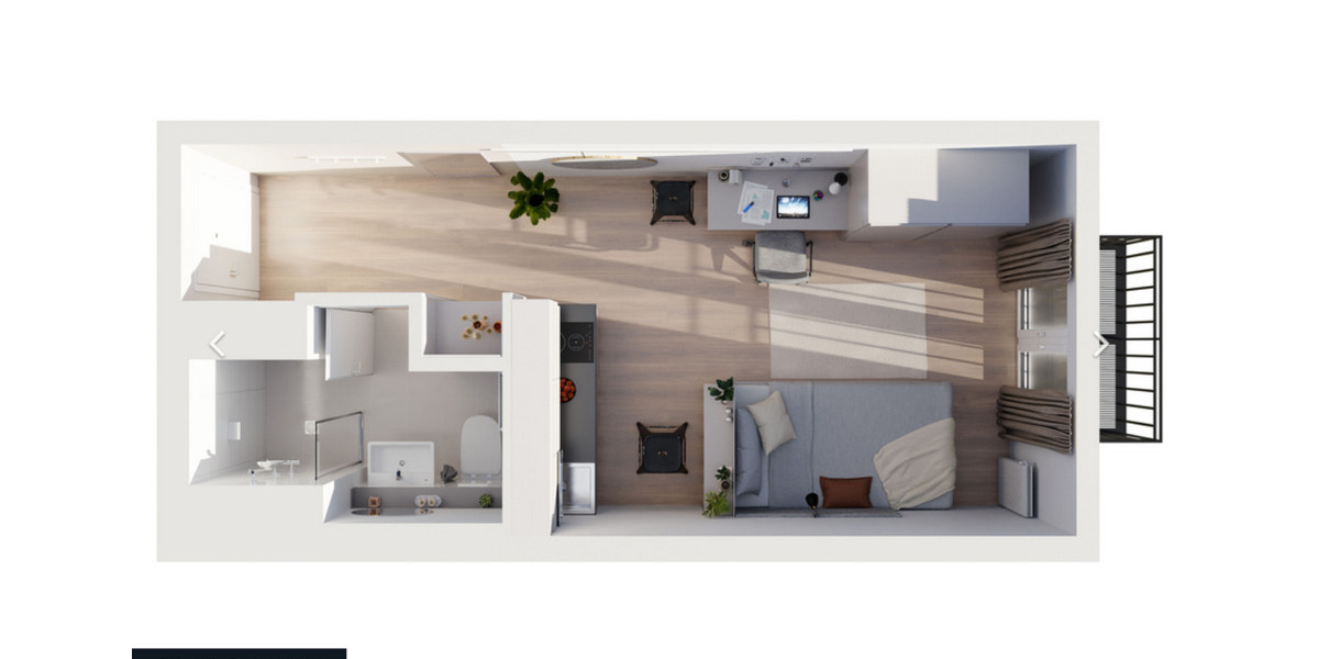 Etagenwohnung Hamburg Hamburg-Mitte - 1 Zimmer, 22 m&sup2;, 1.133&euro; | Angebot:25393743