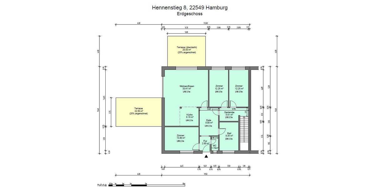 Etagenwohnung Hamburg Lurup - 4 Zimmer, 117 m&sup2;, 659.000&euro; | Angebot:25983046