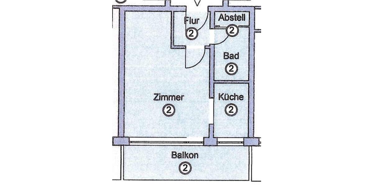 Etagenwohnung Hamburg Eppendorf - 1 Zimmer, 34 m&sup2;, 249.000&euro; | Angebot:26806142