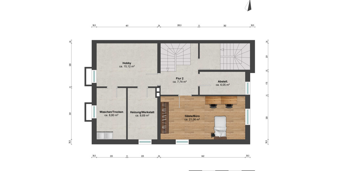 Terrassenwohnung Hamburg Wandsbek - 5 Zimmer, 140 m&sup2;, 770.000&euro; | Angebot:25538373