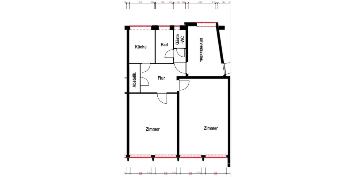 Etagenwohnung Hamburg Horn - 2 Zimmer, 70 m&sup2;, 2.600&euro; | Angebot:25977886