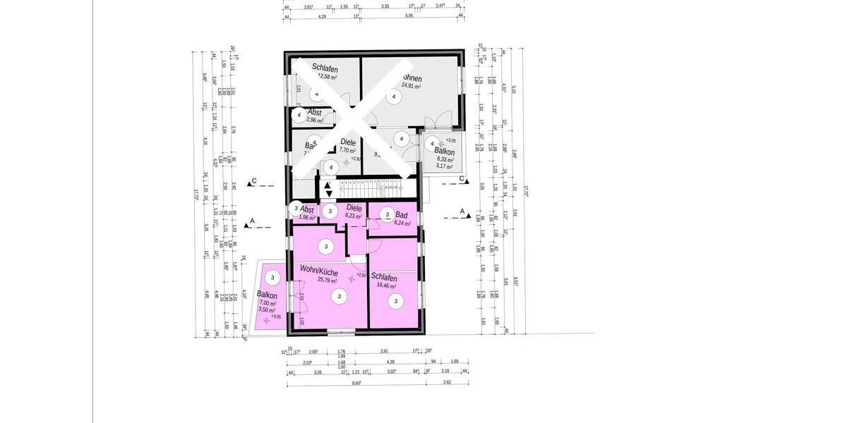 Etagenwohnung Hamburg Harburg - 2 Zimmer, 60 m&sup2;, 1.200&euro; | Angebot:25898076