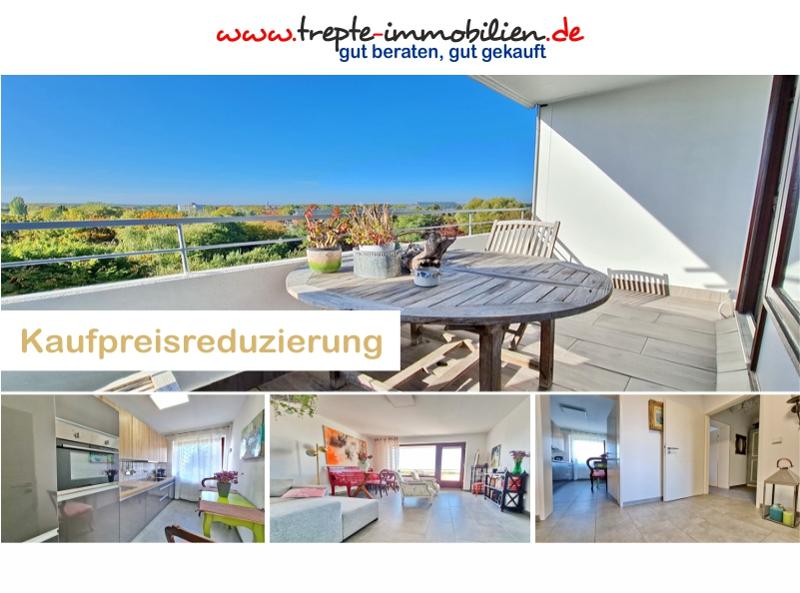 Hochwertig sanierte Sonnenloggia-Wohnung mit Traum-Aussicht !!! Wohnen an der Grenze Hamburgs ! - Etagenwohnung Schenefeld | Angebot:15799908