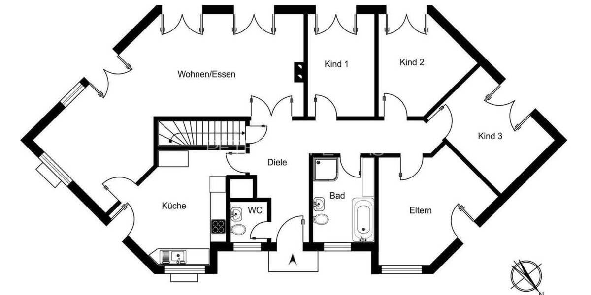 Bungalow Hamburg Hausbruch - 5 Zimmer, 123 m&sup2;, 590.000&euro; | Angebot:25777589