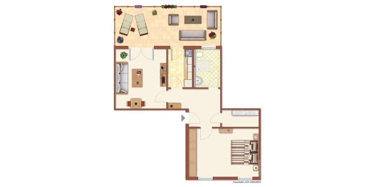 Etagenwohnung Hamburg Rahlstedt - 2 Zimmer, 69 m&sup2;, 299.500&euro; | Angebot:25746122