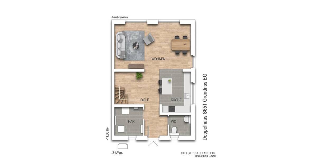 Doppelhaushälfte Ahrensburg - 4 Zimmer, 132 m&sup2;, 532.200&euro; | Angebot:25837365