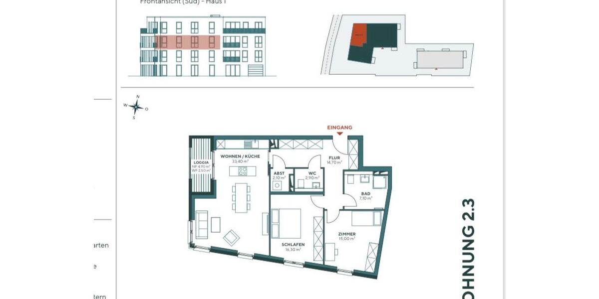 Etagenwohnung Hamburg Altona - 3 Zimmer, 95 m&sup2;, 2.295&euro; | Angebot:25936265
