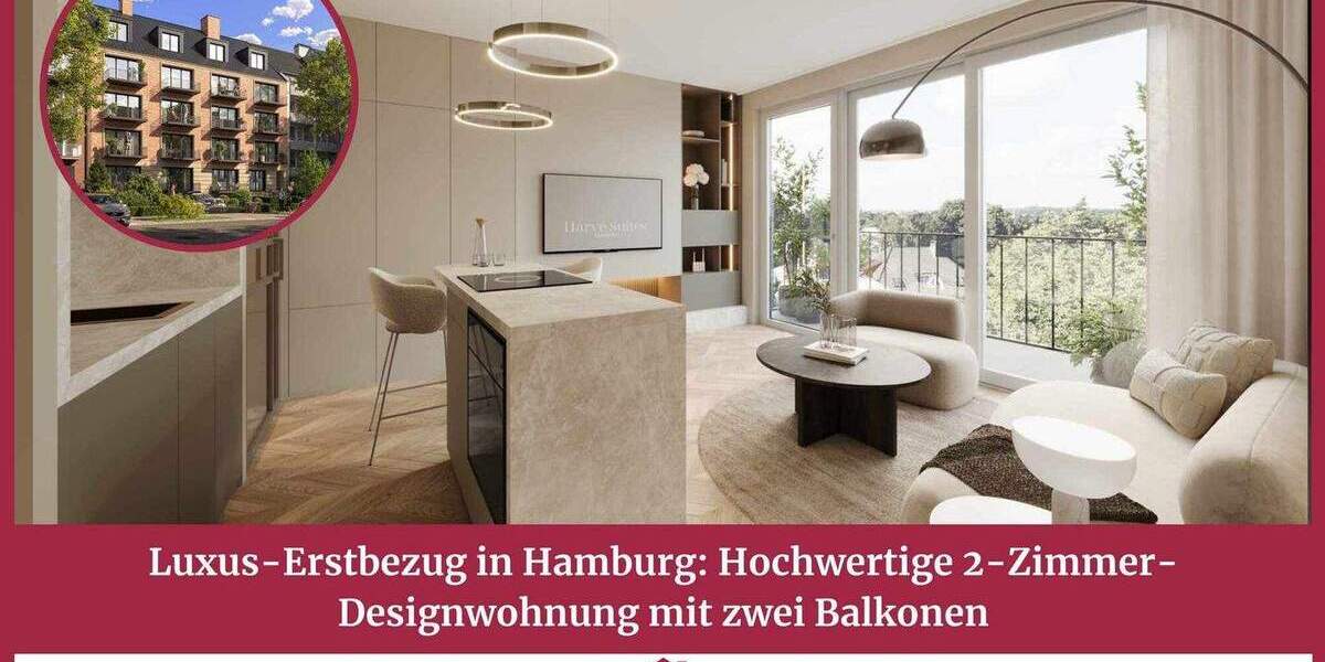 Etagenwohnung Hamburg Harvestehude - 2 Zimmer, 39 m&sup2;, 565.000&euro; | Angebot:25846203