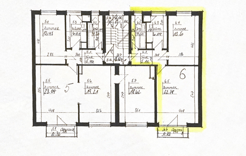 Etagenwohnung Hamburg Harvestehude - 2 Zimmer, 52 m&sup2;, 445.000&euro; | Angebot:25657263
