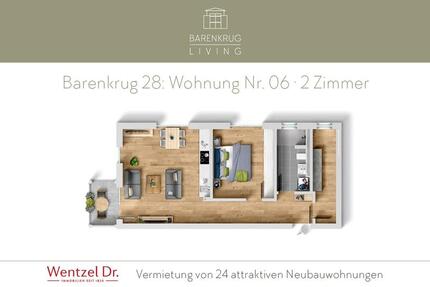 Wohnung Hamburg Wandsbek - 2 Zimmer, 62 m&sup2;, 1.210&euro; | Angebot:26005683