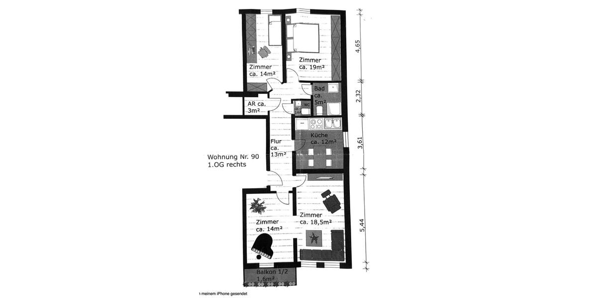 Etagenwohnung Hamburg Rotherbaum - 4 Zimmer, 101 m&sup2;, 1.000.000&euro; | Angebot:27271620