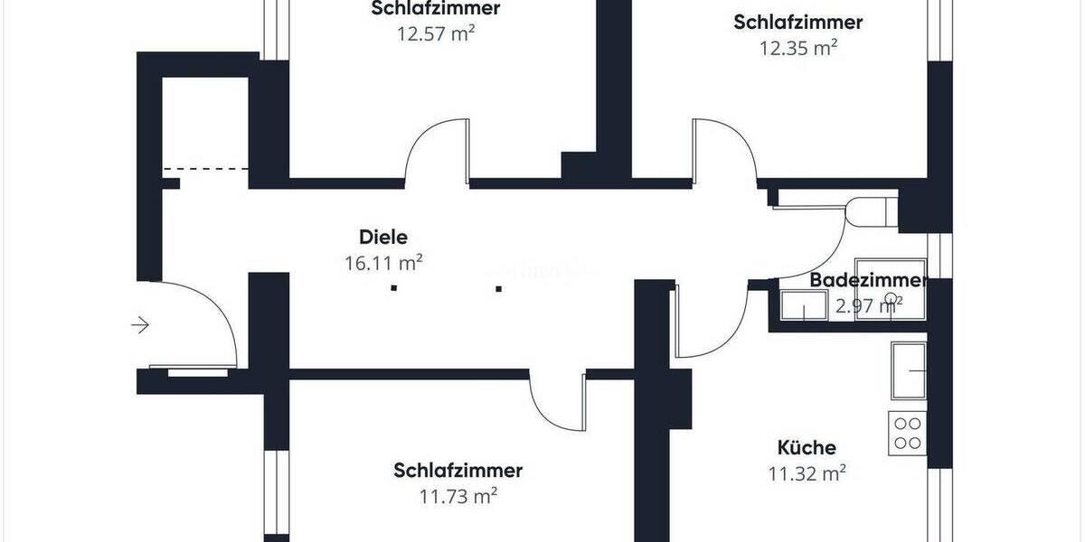 Etagenwohnung Hamburg Lohbrügge - 3 Zimmer, 67 m&sup2;, 285.000&euro; | Angebot:25915754