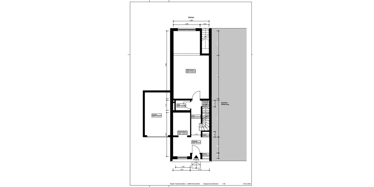 Reihenhaus Schenefeld - 3 Zimmer, 102 m&sup2;, 360.000&euro; | Angebot:25852770