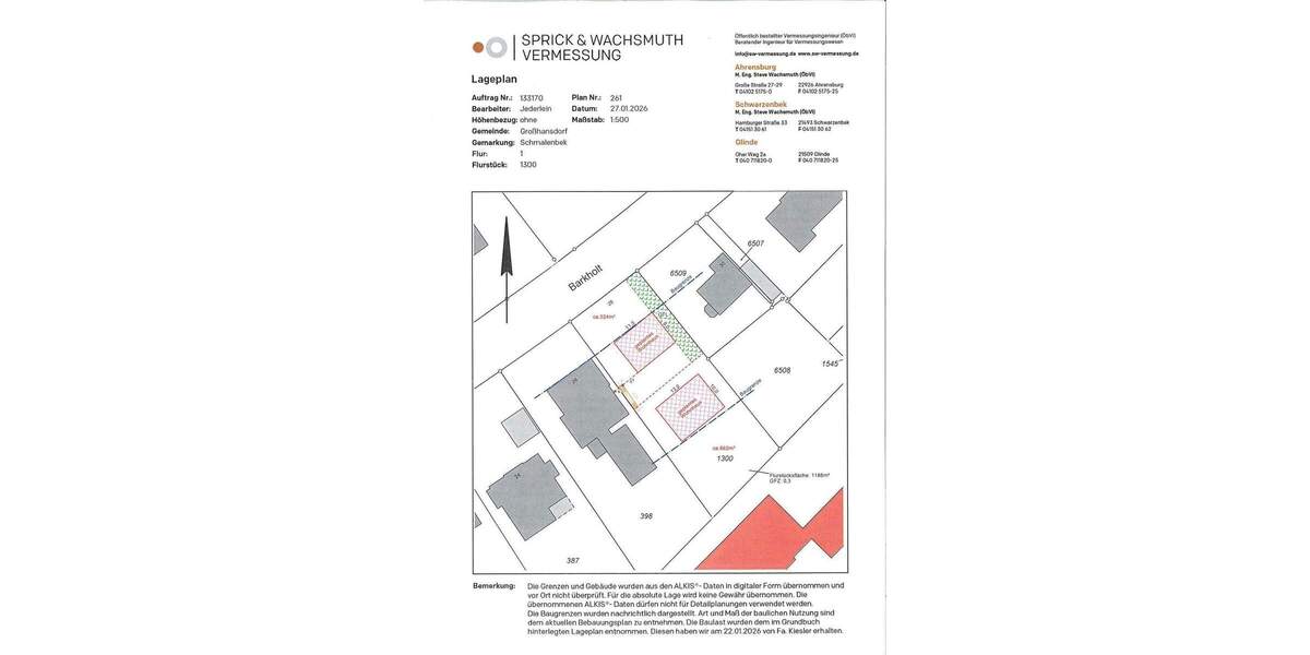 Grundstück Großhansdorf - 295.000&euro; | Angebot:25797318