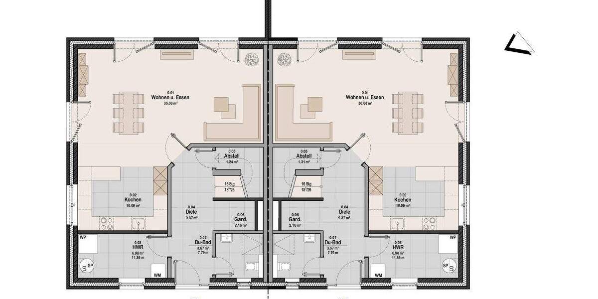 Doppelhaushälfte Ammersbek / Hoisbüttel Lottbek - 4 Zimmer, 144 m&sup2;, 789.000&euro; | Angebot:25677396