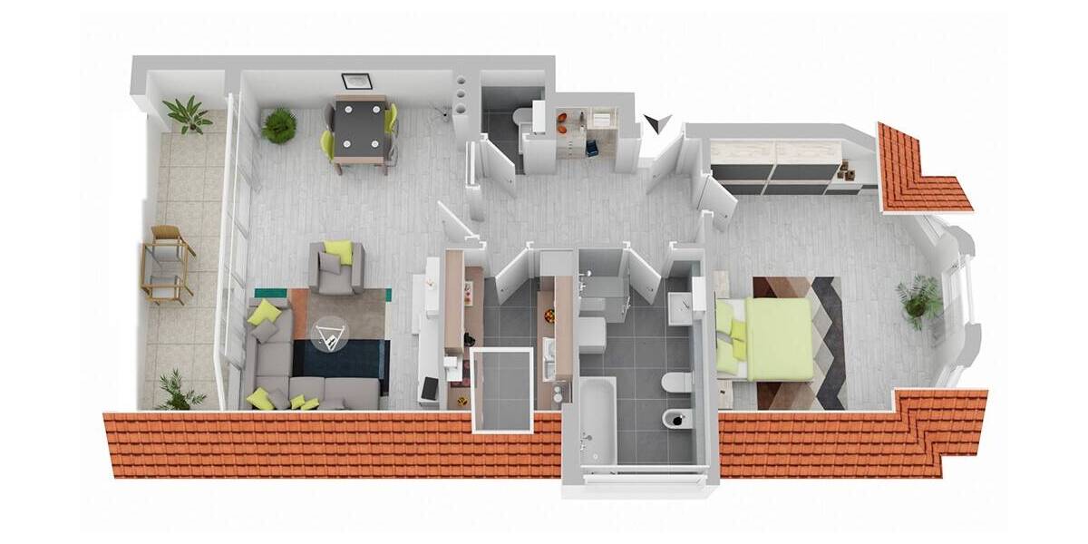Etagenwohnung Ahrensburg - 2 Zimmer, 83 m&sup2;, 320.000&euro; | Angebot:25822070
