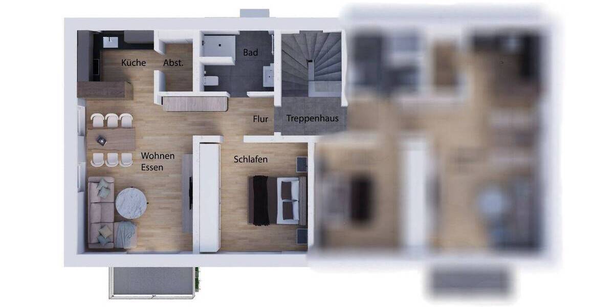 Etagenwohnung Norderstedt Harksheide - 2 Zimmer, 62 m&sup2;, 294.900&euro; | Angebot:26541243