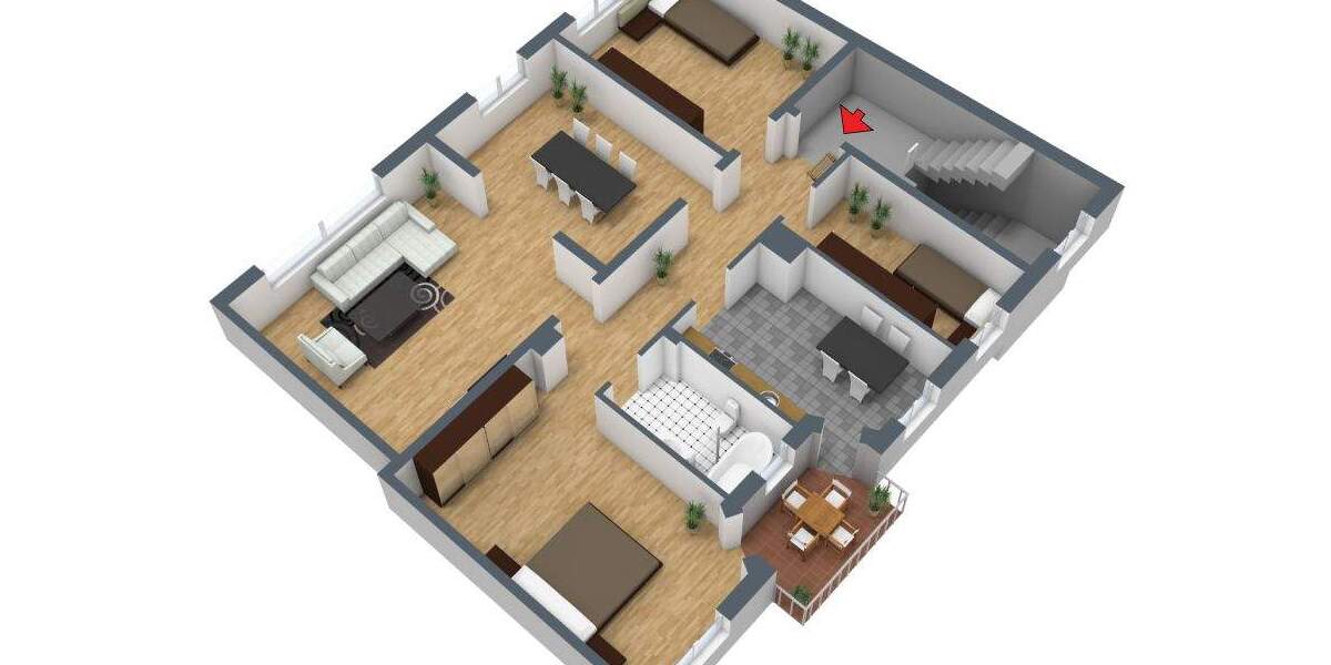 Etagenwohnung Hamburg Harburg - 4 Zimmer, 100 m&sup2;, 1.475&euro; | Angebot:25675972