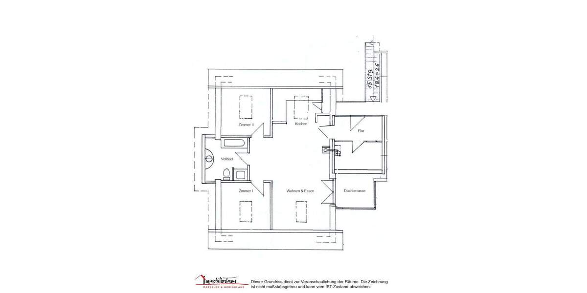 Etagenwohnung Rellingen - 3 Zimmer, 73 m&sup2;, 1.100&euro; | Angebot:25815037