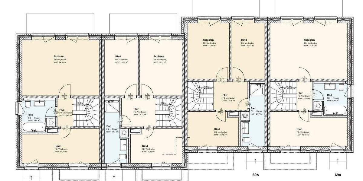 Reihenmittelhaus Oststeinbek - 5 Zimmer, 137 m&sup2;, 640.000&euro; | Angebot:25672579