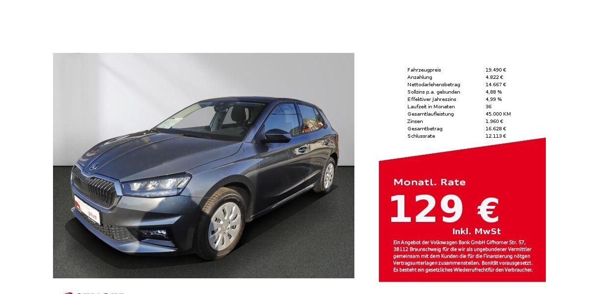 Skoda Fabia 18.700 km 18.980 &euro; Bad Oldesloe 23843