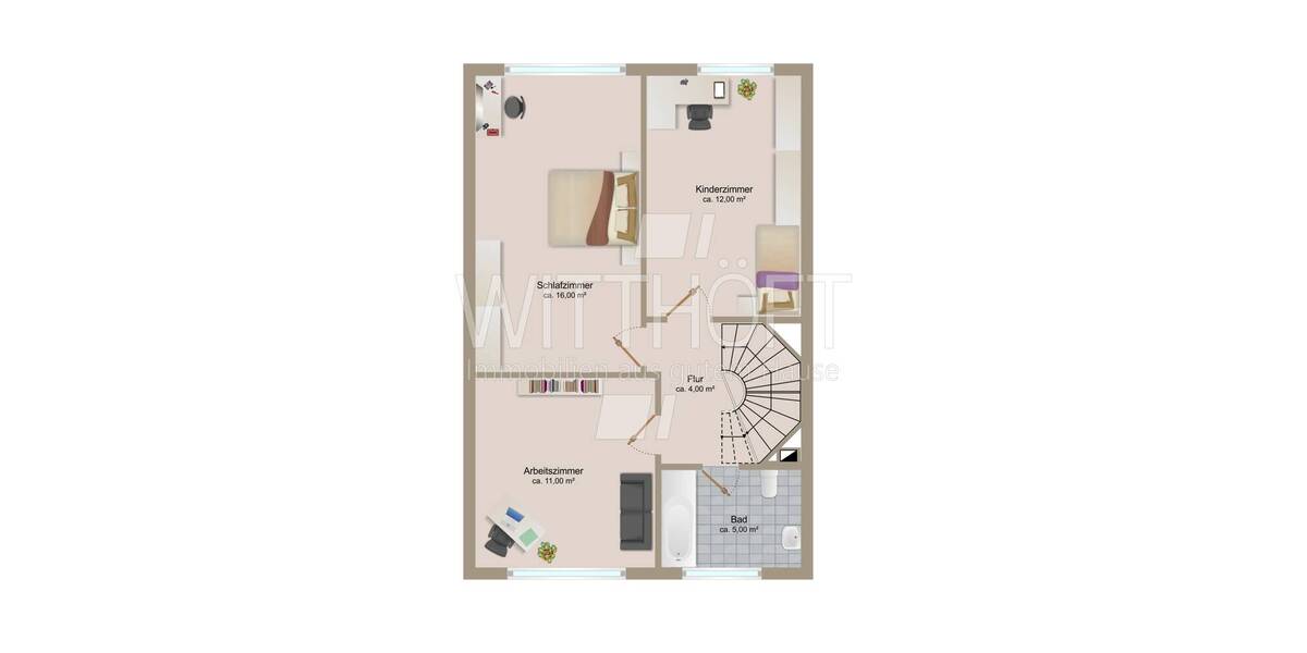 Reihenmittelhaus Hamburg-Poppenbüttel Poppenbüttel - 4 Zimmer, 90 m&sup2;, 445.000&euro; | Angebot:26043248