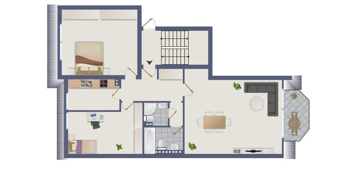 Etagenwohnung Hamburg Ohlsdorf - 3 Zimmer, 88 m&sup2;, 448.000&euro; | Angebot:25772480