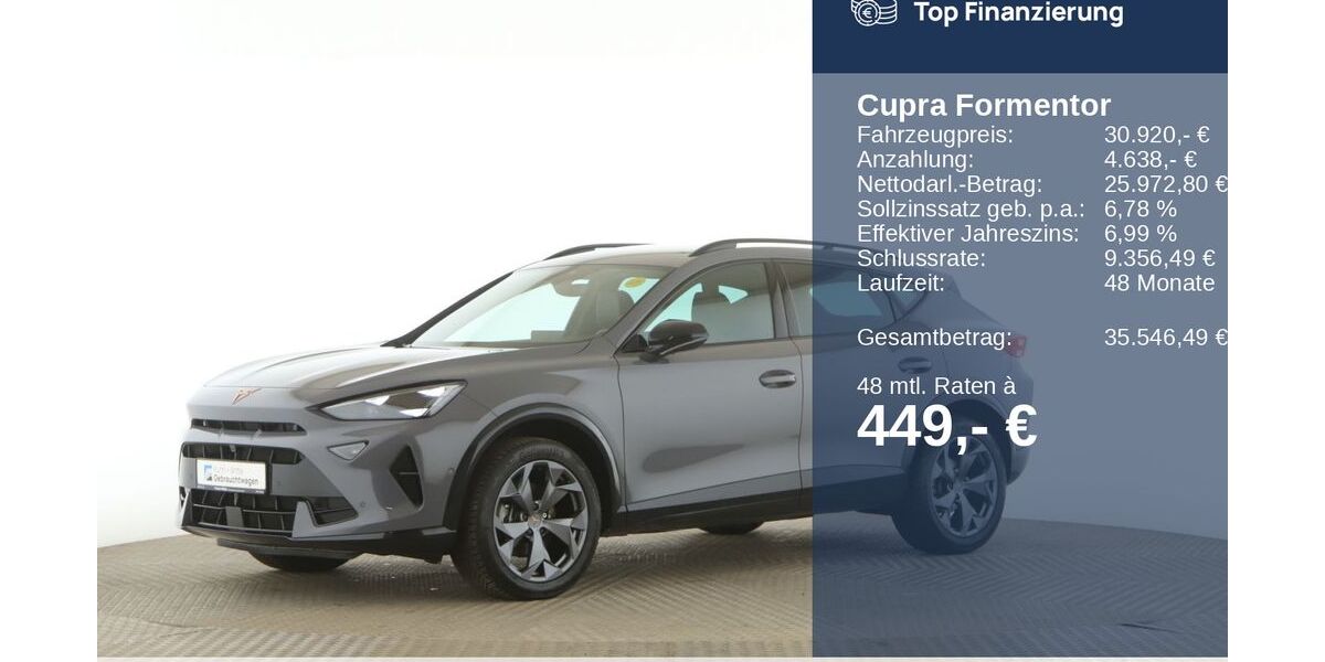 Cupra Formentor 24.454 km 30.320 &euro; Wedel 22880