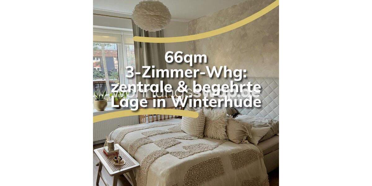 Etagenwohnung Hamburg Winterhude - 3 Zimmer, 66 m&sup2;, 1.000&euro; | Angebot:25935139