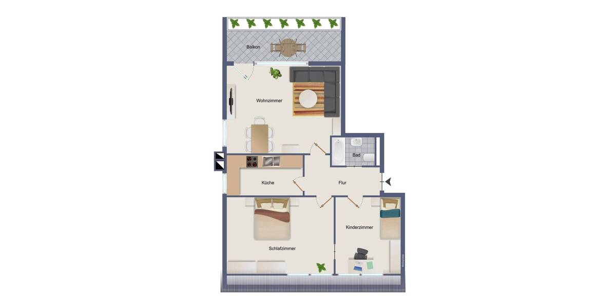 Etagenwohnung Hamburg Rahlstedt - 3 Zimmer, 90 m&sup2;, 1.350&euro; | Angebot:25705233