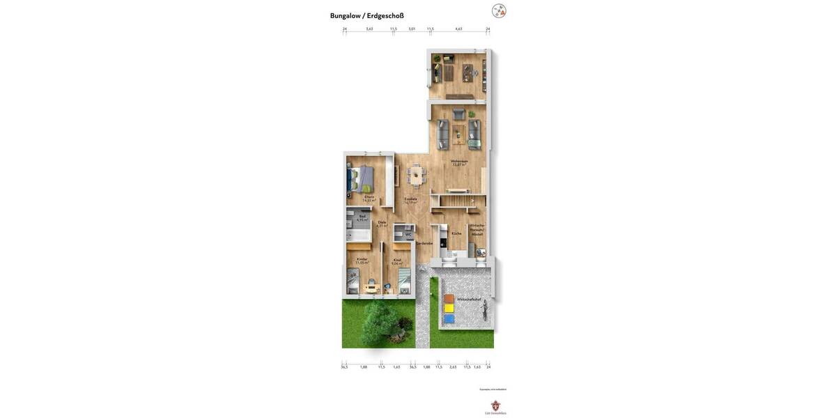 Reihenmittelhaus Kaltenkirchen - 4 Zimmer, 133 m&sup2;, 389.000&euro; | Angebot:26310044