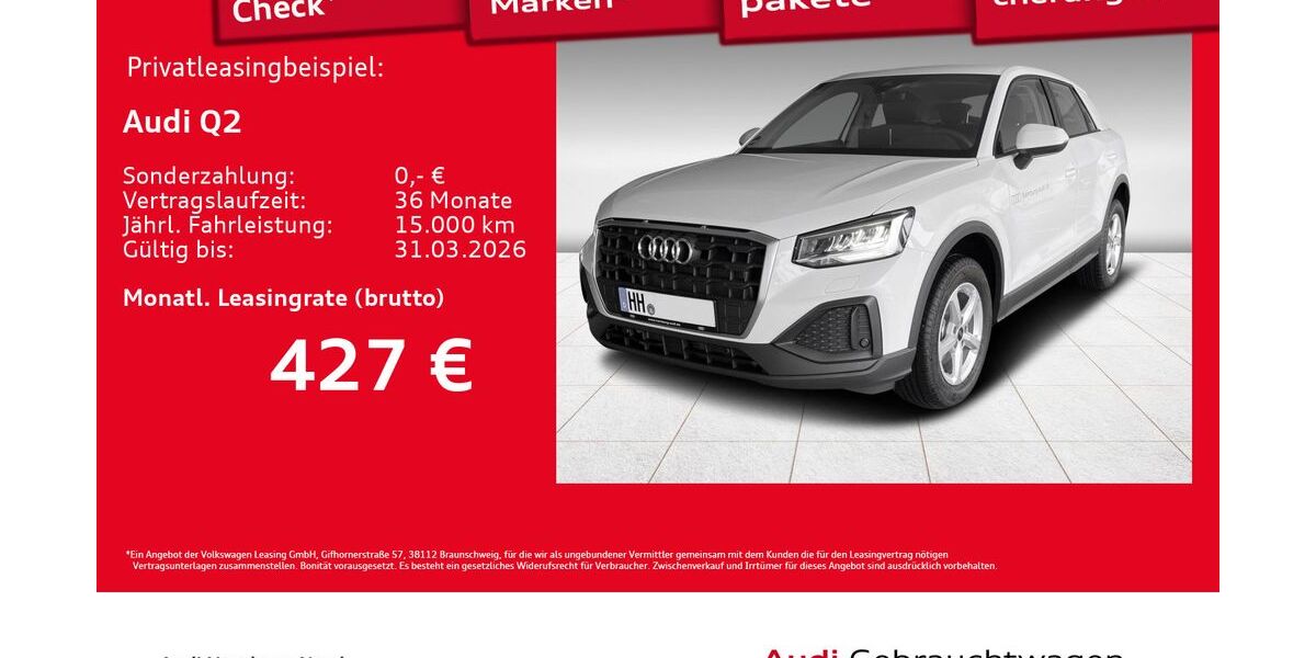 Audi Q2 1.899 km 29.920 &euro; Hamburg 22419