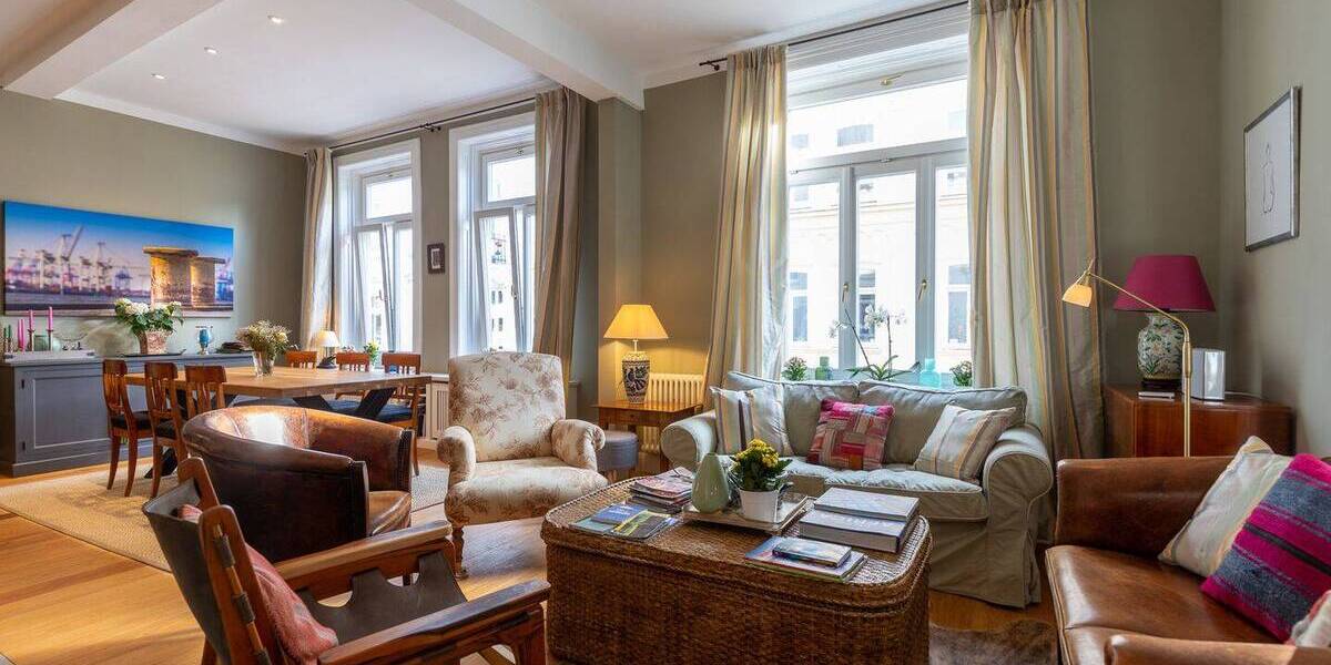 Etagenwohnung Hamburg St. Georg - 5 Zimmer, 151 m&sup2;, 1.498.000&euro; | Angebot:25691238