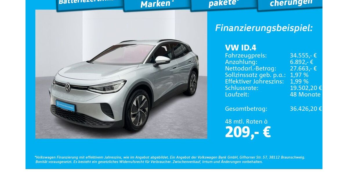 VW ID.4 13.516 km 33.888 &euro; Hamburg 22303