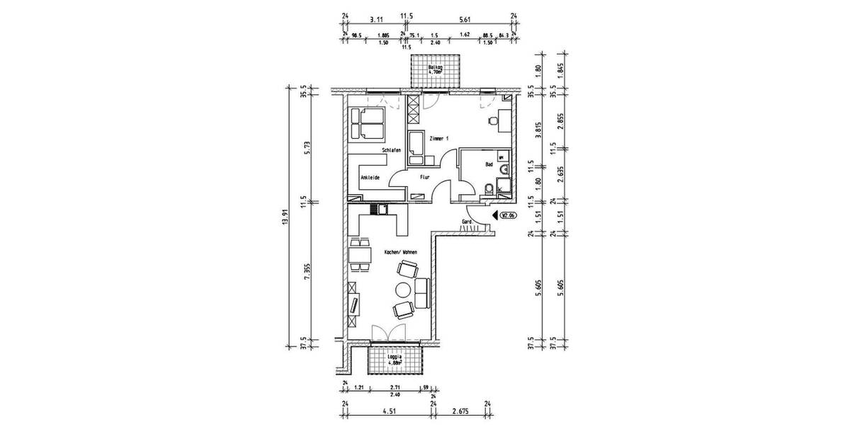 Etagenwohnung Hamburg Altona-Altstadt - 3 Zimmer, 90 m&sup2;, 789.000&euro; | Angebot:25752875