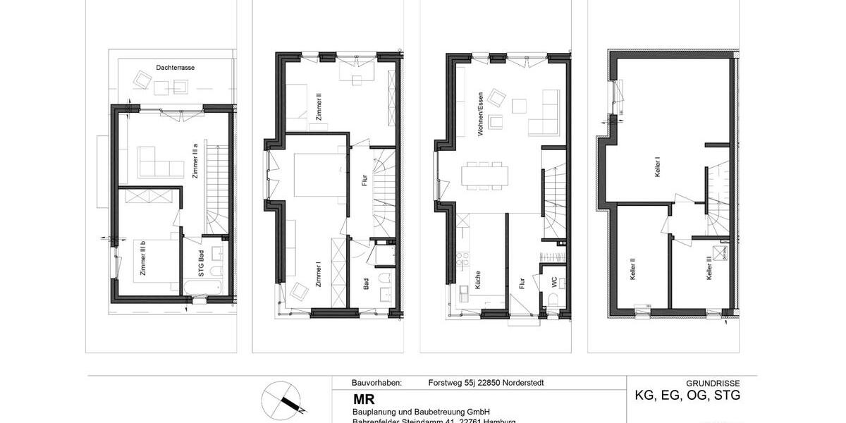 Doppelhaushälfte Norderstedt Garstedt - 4 Zimmer, 140 m&sup2;, 2.300&euro; | Angebot:25824480