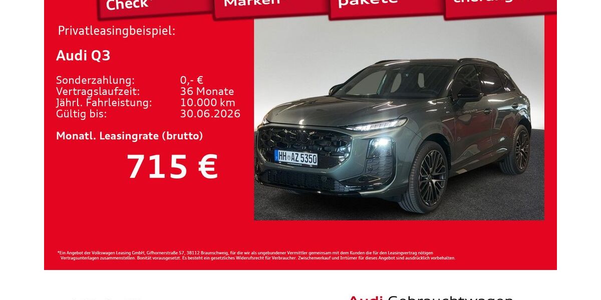 Audi Q3 1.890 km 51.997 &euro; Hamburg 20537